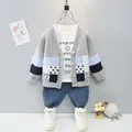 T-shirt et pantalon en polaire patchwork pour enfants survêtements pour enfants vêtements pour