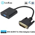 Lckaa – adaptateur vidéo DVI-D DVI vers VGA Full HD 1080P convertisseur de câble 24 + 1 25 broches