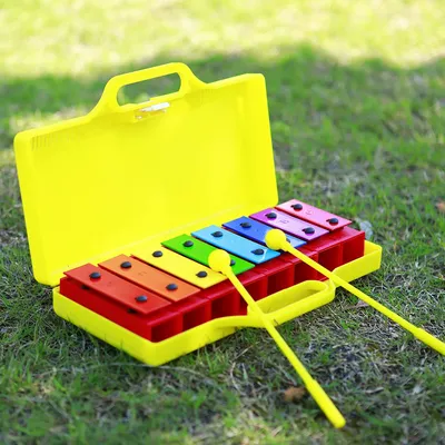Cloche à main Xylophone pour enfants 8 notes coloré PerSCH jouet pour bébé musical cadeau de
