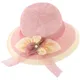 Chapeau de pêcheur pour femmes protection solaire chapeau de paille pliable à fleurs été