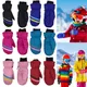 Gants de ski imperméables coupe-vent à manches longues pour enfants mitaines épaisses pour enfants