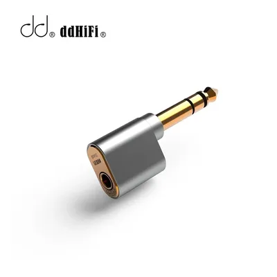DDHiFi DJ65B(AL)-Adaptateur audio mâle vers femelle 6.35mm 4.4mm pour amplificateur de bureau