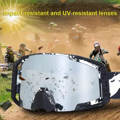 Lunettes de moto coupe-vent lunettes d'équitation résistantes aux UV