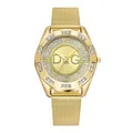 Montre de luxe DQG pour hommes alliage d'or diamant lettres numériques montres-bracelets à