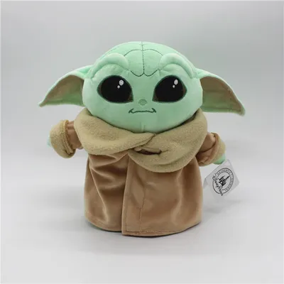 Peluche de 22cm pour enfants jouet de dessin animé Disney Star Wars bébé Yoda Grand maître du