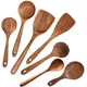 Ensemble d'ustensiles de cuisine en bois cuillères ustensiles accessoires trucs outils en bois
