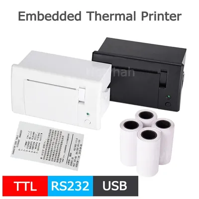 Mini Imprimante Thermique Encastrée avec Panneau de 58mm Kiosque avec Wild RS232 TTL USB