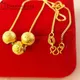 Colliers de la présidence en or 24 carats pour femmes perles de bouddha pendentif et collier tour
