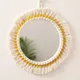 Miroir mural rond en macramé de 35cm décoration pour la maison Style Boho pour appartement