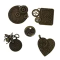 DoreenBeads – pendentifs Steampunk en alliage à base de Zinc en Bronze Antique 50mm x 40mm - 25mm