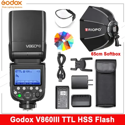 Godox-Flash pour appareil photo V860III haute vitesse intégré 2.4GHz sans fil système X pour