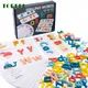 Jeu d'orthographe en bois pour enfants jouet de puzzle cartes de l'alphabet anglais jouets