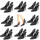 NK-Chaussures noires à talons mignons sandales à la mode pour Barbie haute qualité jouet pour