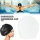 Bonnet de bain en silicone imperméable pour filles bonnet de bain extra large élastique