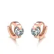 Boucles d'oreilles en Zircon cubique pour femmes AAA + Chic Unique couleur or Rose cerceau