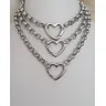 Chunky Silver Coussins Chain Necklace Chunky Chain Necklace Chunky Choker Valider en