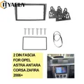 Fascia d'autoradio double 2 Din cadre de kit de tableau de bord Opel Corsa C Agila Astra G