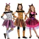 Snailify-Costume de Tigre Zèbre pour Fille Déguisement d'Halloween Visage de Chat Rose Pourim