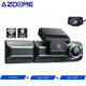 AZDOcloser-Enregistreur vidéo de voiture M550 DVR 3 canaux 4K avant et arrière 3 caméras GPS