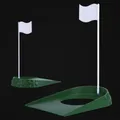 Nouveau Putter d'entraînement de balle de retour tapis vert Portable aide à l'entraînement avec