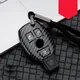 Étui de clé de voiture en fibre de carbone ABS brillant housse de porte-clés pour Mercedes Benz A