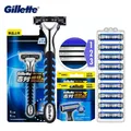 Gillette-Rasoir Vector 3 pour hommes rasoir de sécurité rasage de barbe épilation ultra fine