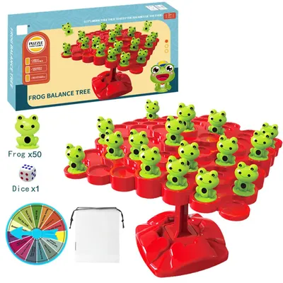 Grenouille Balance arbre jouets Montessori jeu de maths jeu de comptage avec 50 grenouilles jouet