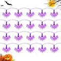 Chauve-souris Guirlandes lumineuses 20 LED Violet Chauve-Souris Lumières Halloween 9.8ft À Piles