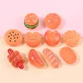 Cabochon Hamburgers Flatback en résine simulation alimentaire Kawaii Hot Dogs Mini accessoires de