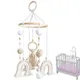 CPull-Iles de lit en coton feutre arc-en-ciel jouet IkBaby cloche de lit décor mobile pour