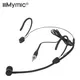 Iiimymic-Microphone Casque Noir Unidirectionnel Verrouillable Chant Sauna Micro Porté pour