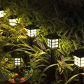 Lanterne solaire d'extérieur avec panneau solaire imperméable luminaire décoratif d'extérieur