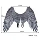 Casquette de casque de reine noire masque de cornes maléficentes ailes d'ange aile de démon