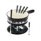 Table&cook - Service fondue 22 cm vache noir blanc