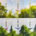 13" Long Acrylic Dragonfly Ornament with Dangling Beads- Set of 6 - 4.5x3.75x13