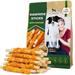 Dog Rawhide Sticks Wrapped with Chicken & Pet Natural Chew Treats - Grain Free Organic Meat & Human Grade Dried Snacks in Bulk - Best Twists for Training Small & Large Dogs - Made for USA