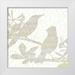 Kimberly Allen 20x20 White Modern Wood Framed Museum Art Print Titled - Bird Silhouette 2