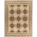 Aubusson Weave 973196 5 x 8 ft. Gueret Flat Woven Area Rug Pink & Brown