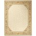 Aubusson Weave 973889 8 x 10 ft. Rennes Flat Woven Area Rug Ivory & Ivory