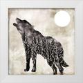 Sophie 6 20x20 White Modern Wood Framed Museum Art Print Titled - Going Wild Wolf