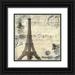 Allen Kimberly 20x20 Black Ornate Wood Framed with Double Matting Museum Art Print Titled - Paris Carte Postale 1