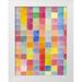 Dyer Beverly 15x18 White Modern Wood Framed Museum Art Print Titled - Rainbow Color Block 2