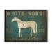 Stupell Industries White Horse Bourbon Vintage Sign Graphic Art Black Framed Art Print Wall Art Design by Ryan Fowler