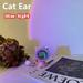 Fashion Bedroom Decoration Nightlight LED Lights Photography Rainbow Projector USB Sunset Light MINI Lamp Animal Cat Rabbit Ear CAT EAR BLUE LIGHT