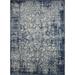 Loomaknoti Aysal Athna 6 x 9 Blue Oriental Polypropylen Indoor Area Rug