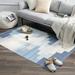 Tufted Tassel Area Rugï¼ŒBohemian Indoor Decorative Fuzzy Rugs 4 x 5.7 ft Blue 1 Pack