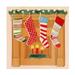 Grace Popp Christmas Stockings II Canvas Art