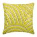 Cushion Covers Decorative Yellow Designer Pillowcases 16x16 inch (40x40 cm) Silk Zippered Pillow Covers Abstract Modern Pillow Cover For Sofa - Pearly Yellow