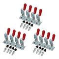 Hand Tool Toggle Clamp 201B Antislip Red Horizontal Clamp 201-B Quick Release Tool 12Pcs