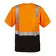 Cordova V450-5XL Cor-Brite Type R Class II Orange Birdseye Mesh T-Shirt Short Sleeves Chest Pocket 2-Inch Silver Reflective Tape 5X-Large